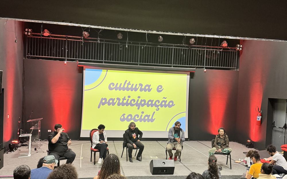 Mesa do seminário Cultura e Participação